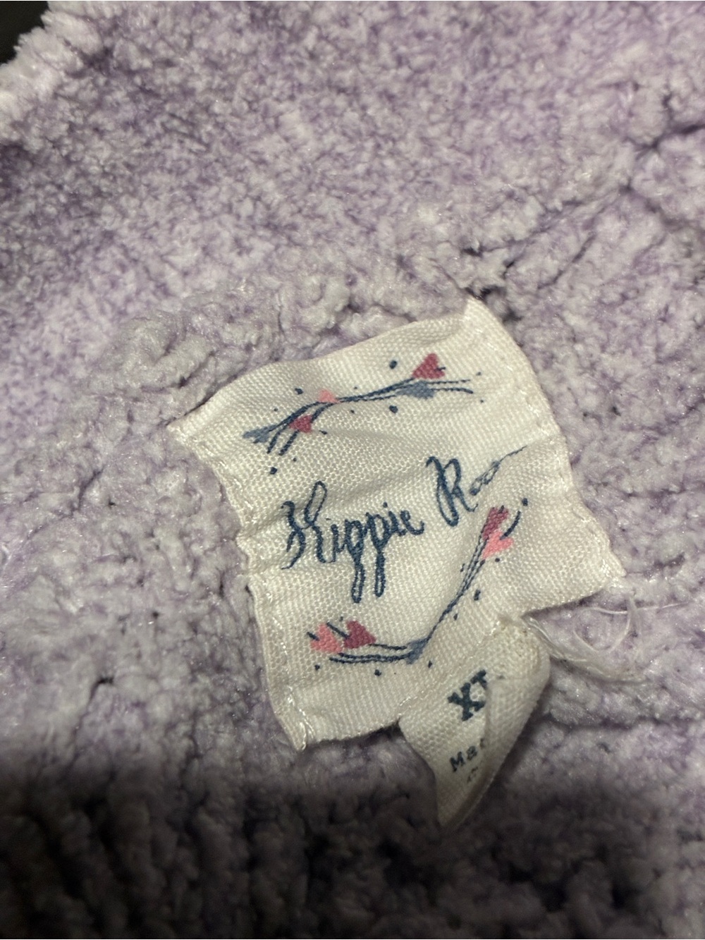 Classic Cable-Knit Cropped Sweater XL lilac - Picture 3 of 3